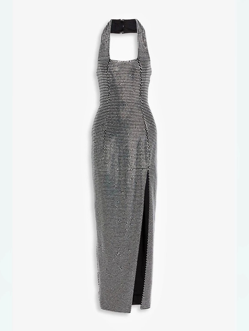 Area Crystal-Embellished Halterneck Maxi Dress